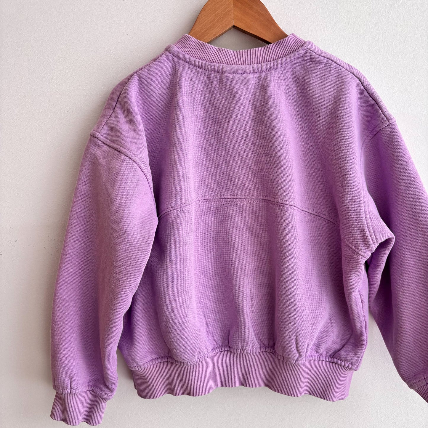 Purple Zip Sweatshirt (7Y)