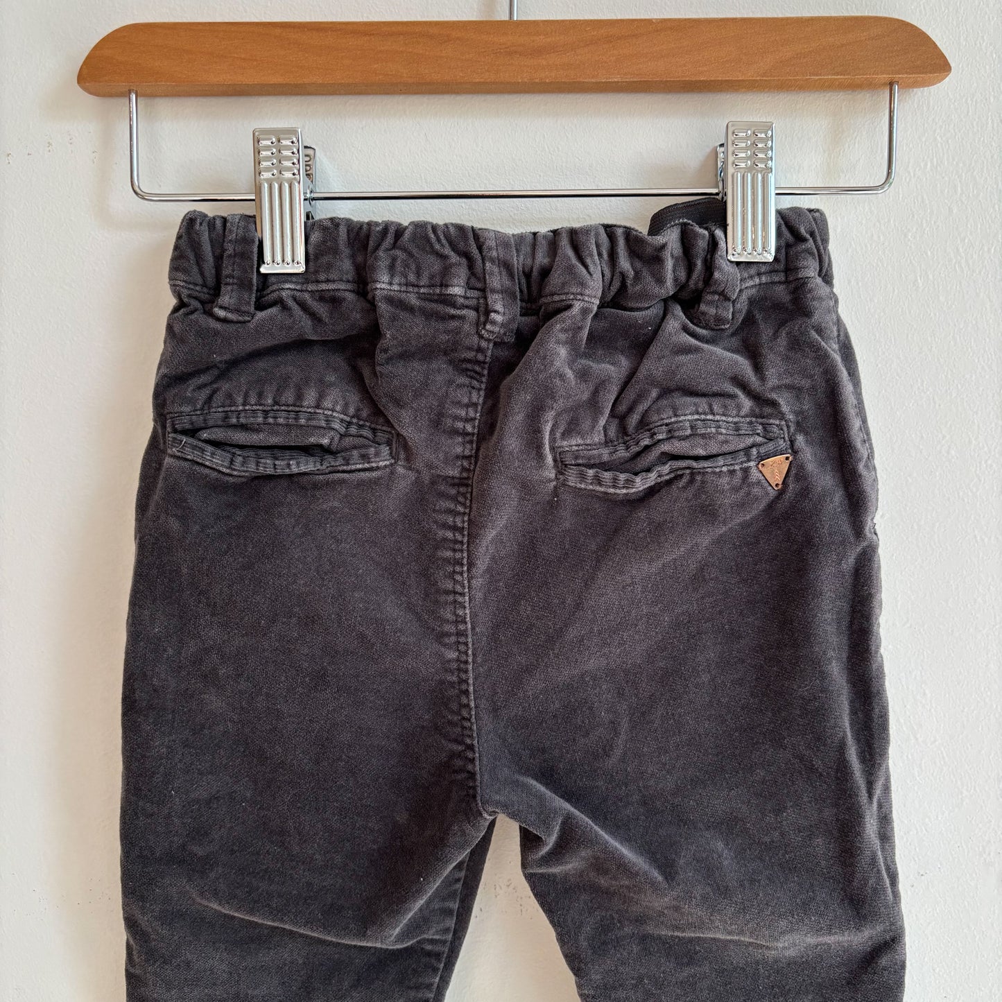 Grey Velvet Pants (2-3Y)