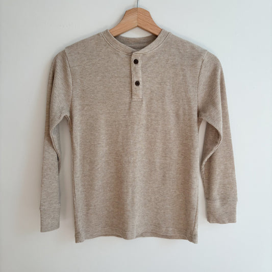 Soft Beige Waffle Shirt (7/8Y)