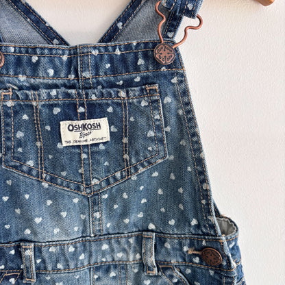 Heart Print Overalls (3T)