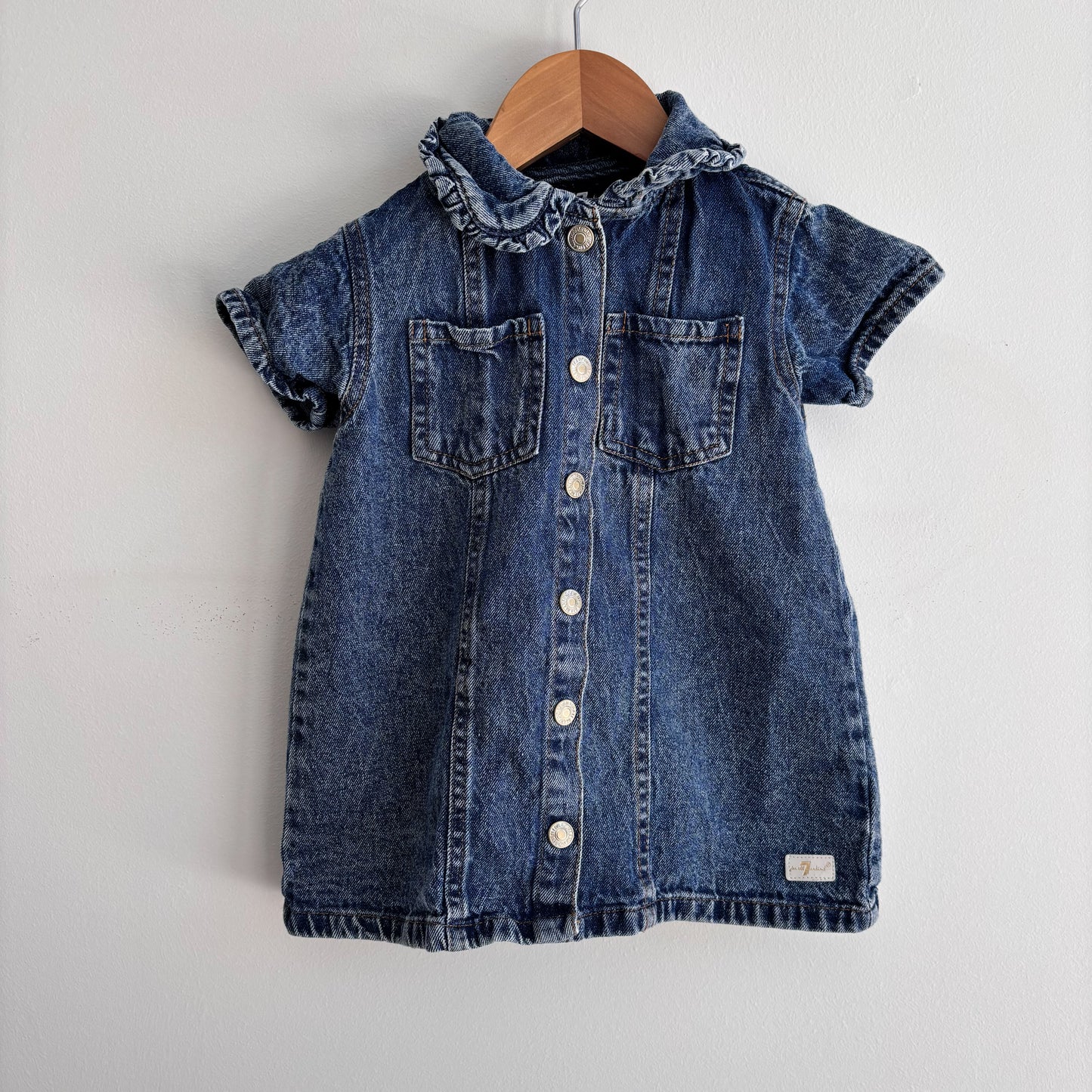 Ruffled Denim Dress (2T)