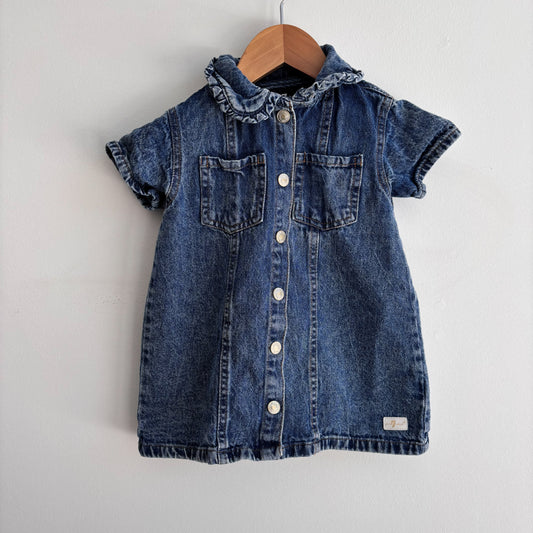 Ruffled Denim Dress (2T)