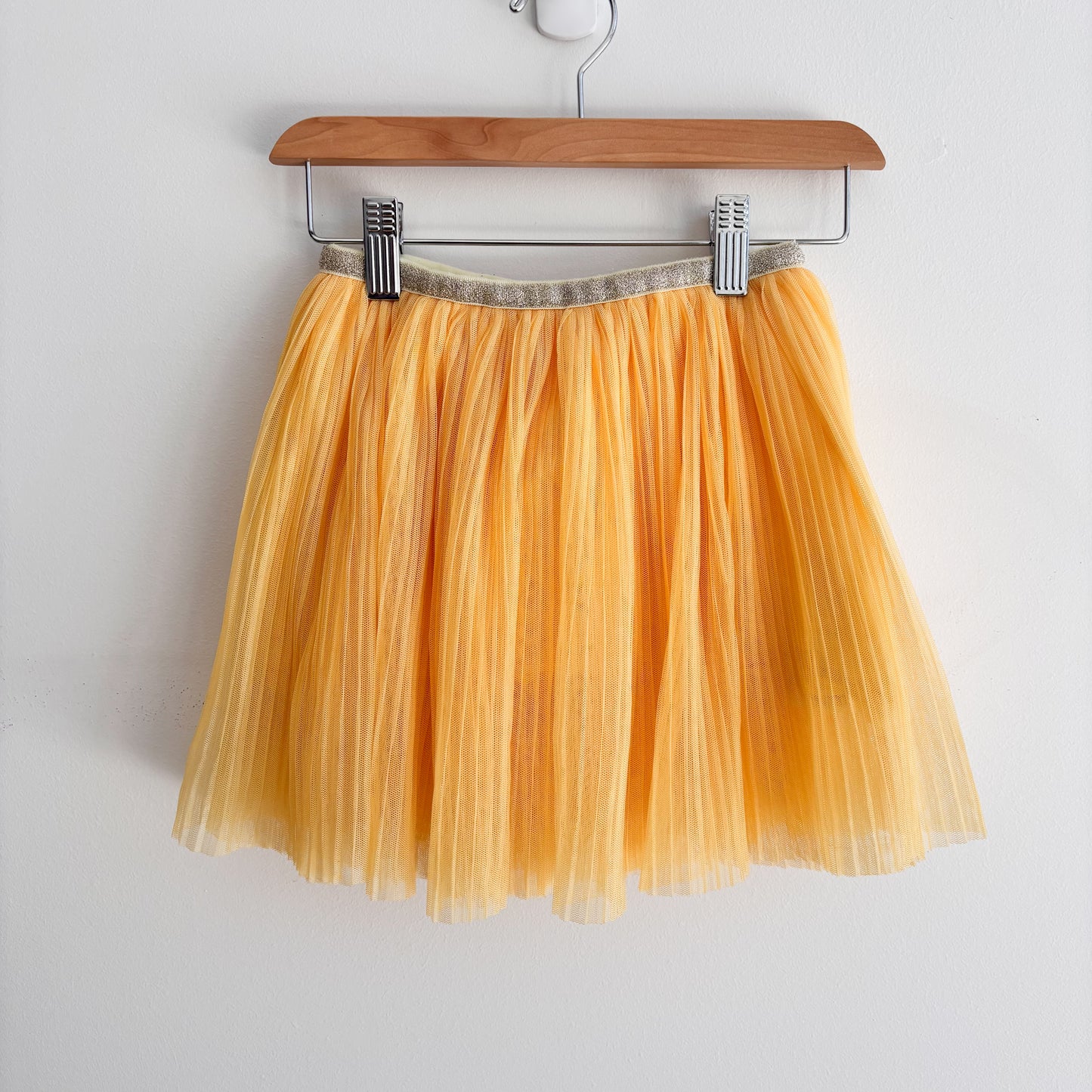 Yellow Pleated Skirt( 6/7Y)