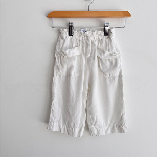 White Wide-Leg Pants (9-12M)