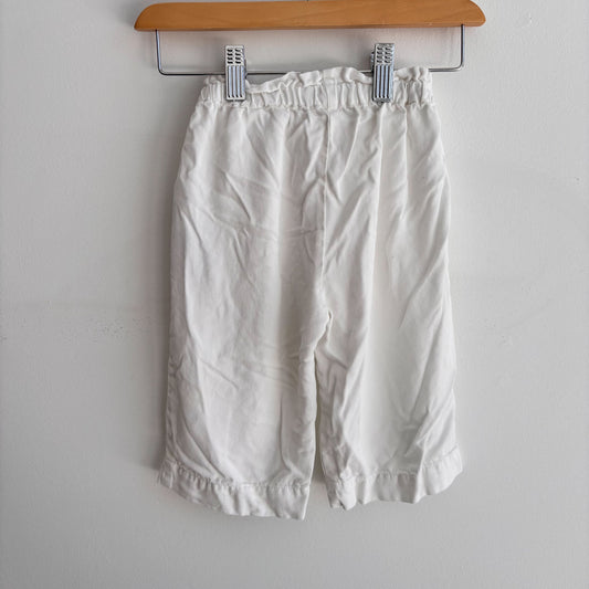 White Wide-Leg Pants (9-12M)