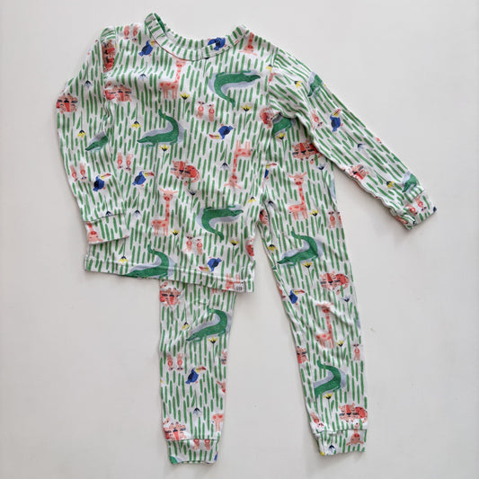Jungle Print Pajamas (4T)