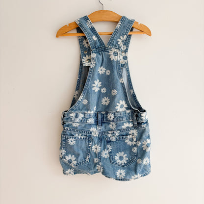 Daisy Print Denim Shortalls (5T)