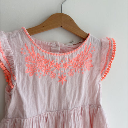 Pale Pink Embroidered Dress (6-7Y)