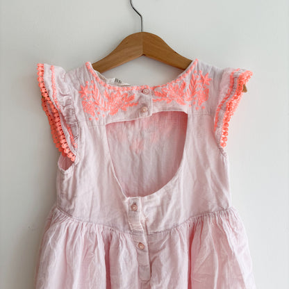 Pale Pink Embroidered Dress (6-7Y)