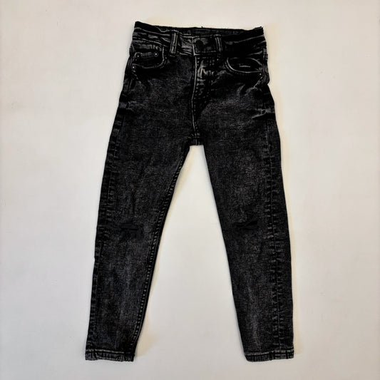 Black Distressed Skinny Jeans (6Y)