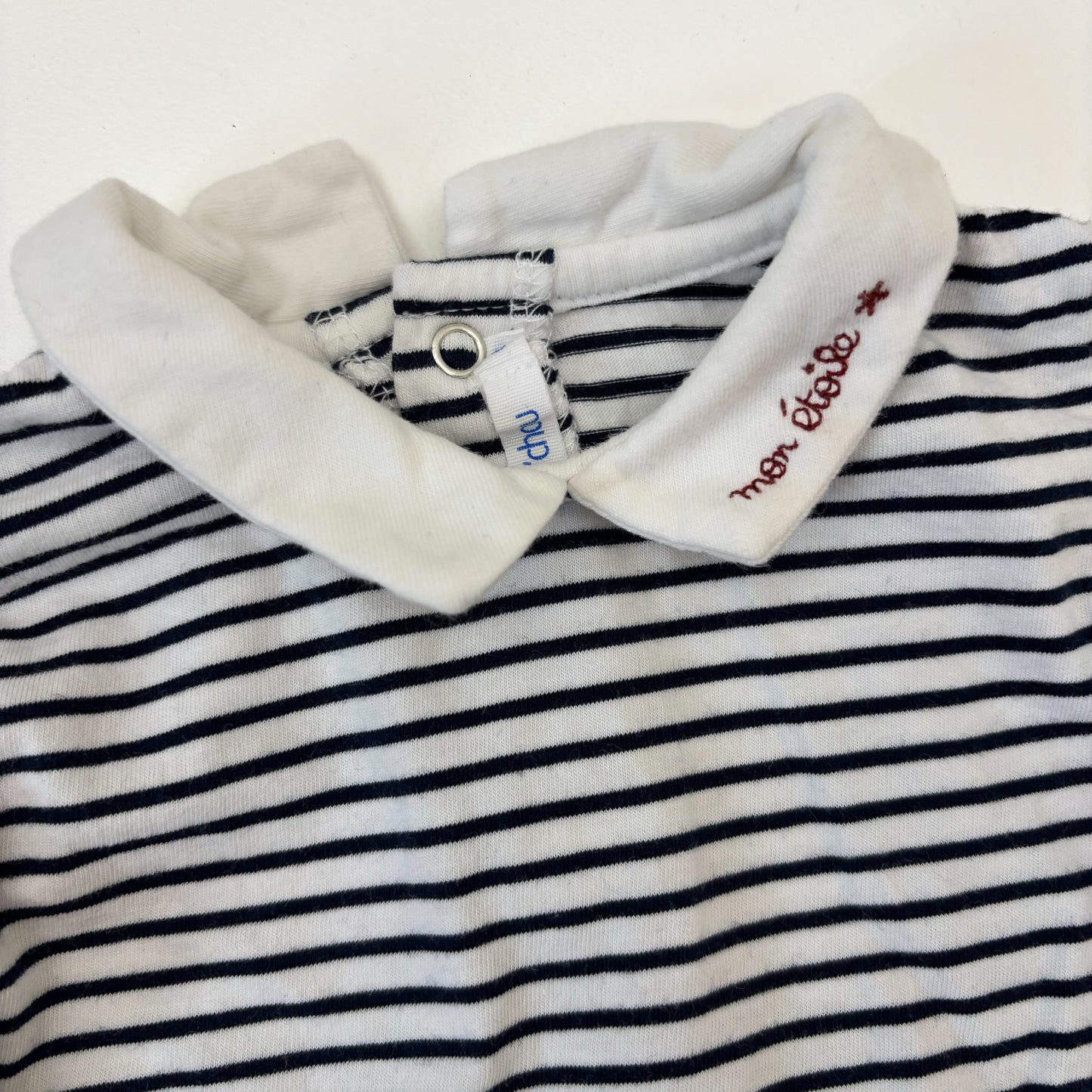 Striped Shirt w/ Collar (3-6M)