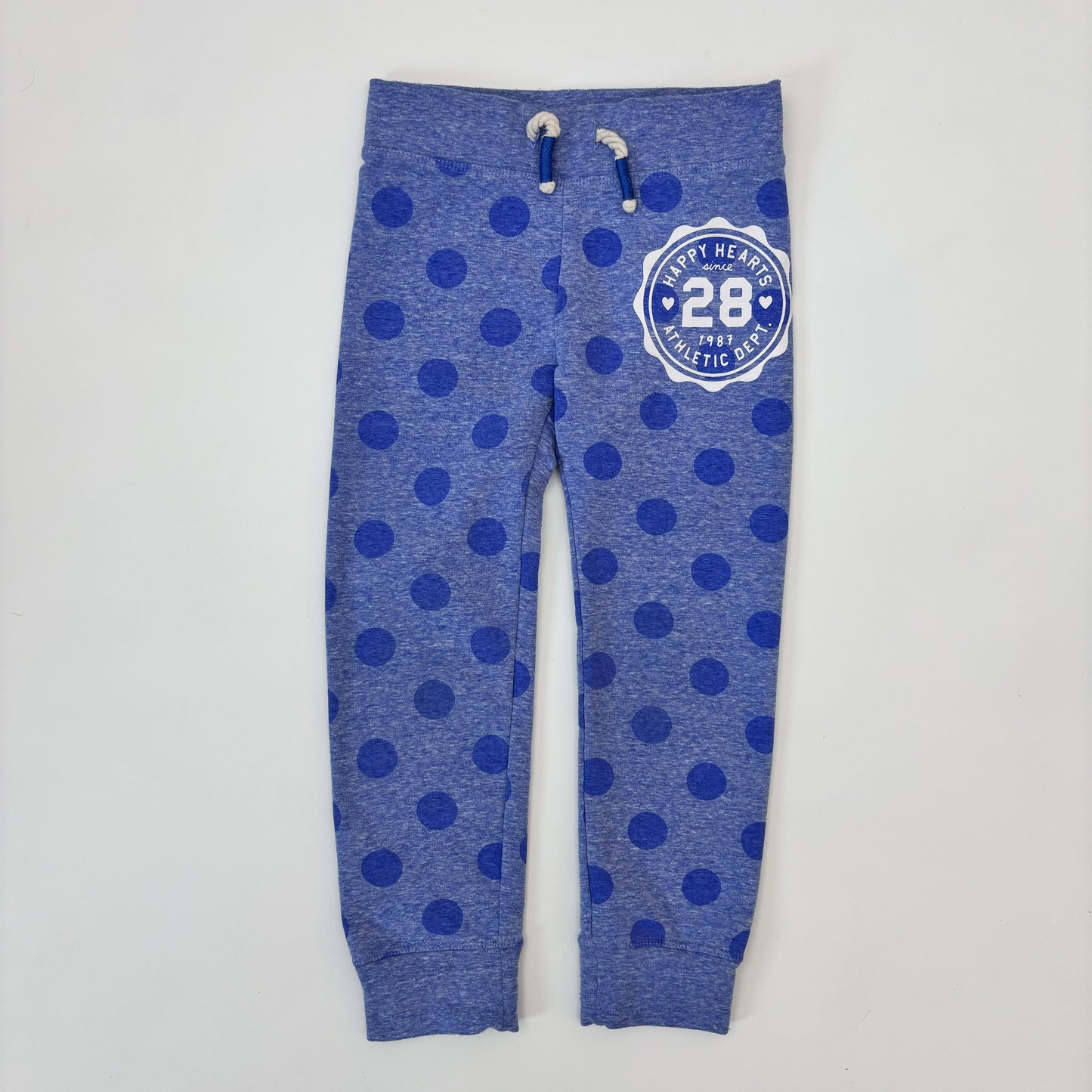 Blue Polka Dot Sweatpants (4Y)