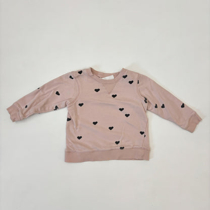 Lightweight Heart Crewneck (9-12M)