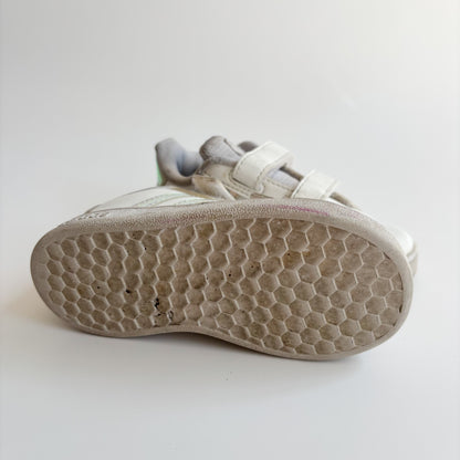 Shimmery Stripe White Sneakers (7C)