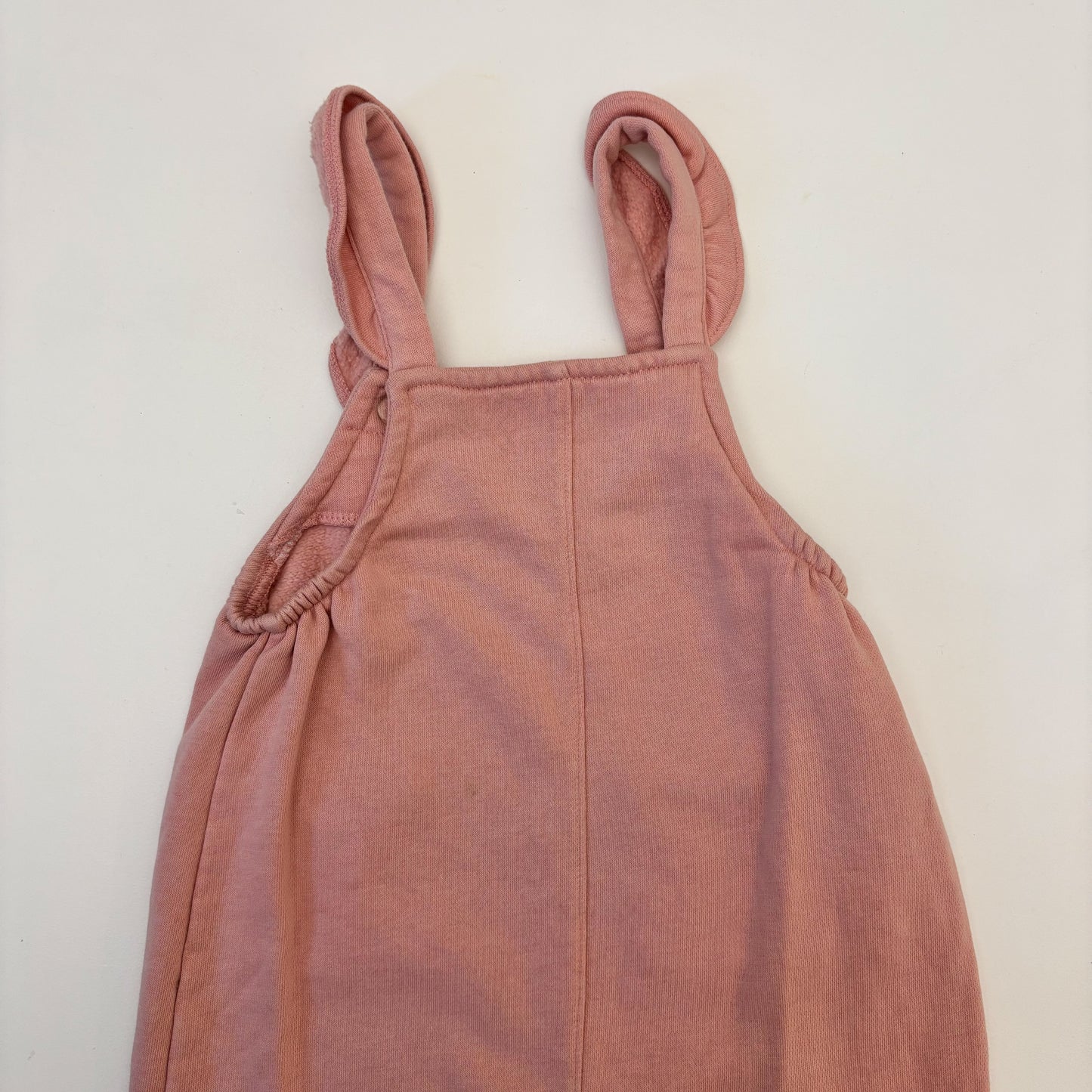 Pink Sweatpant Overalls (12-18M)