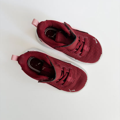Burgundy + Pink Sneakers (7C)