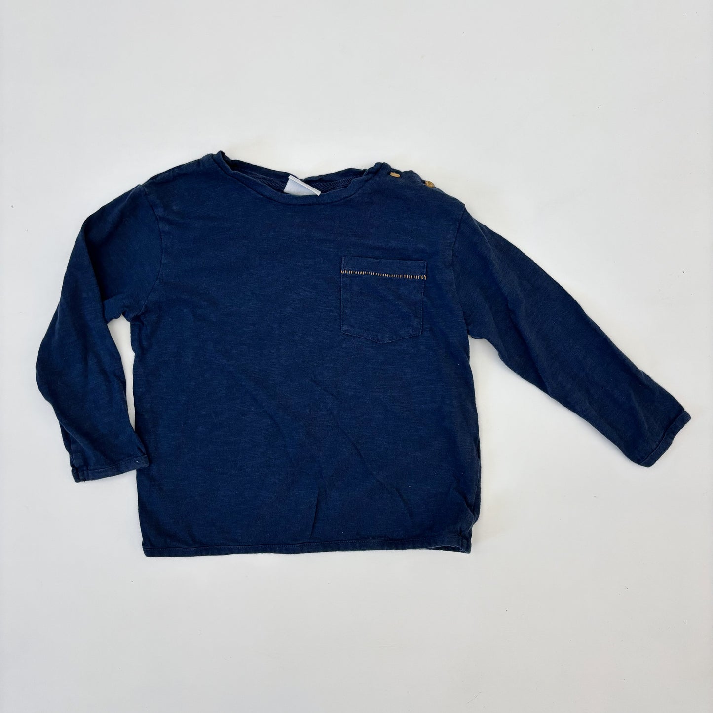 Navy Long Sleeve Shirt (3-4Y)