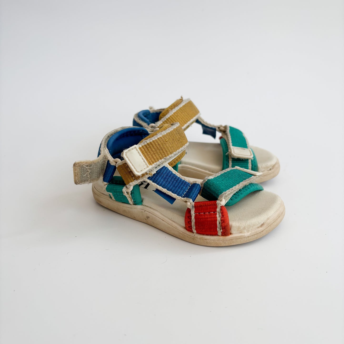 Colour Block Velcro Sandals (5.5C)