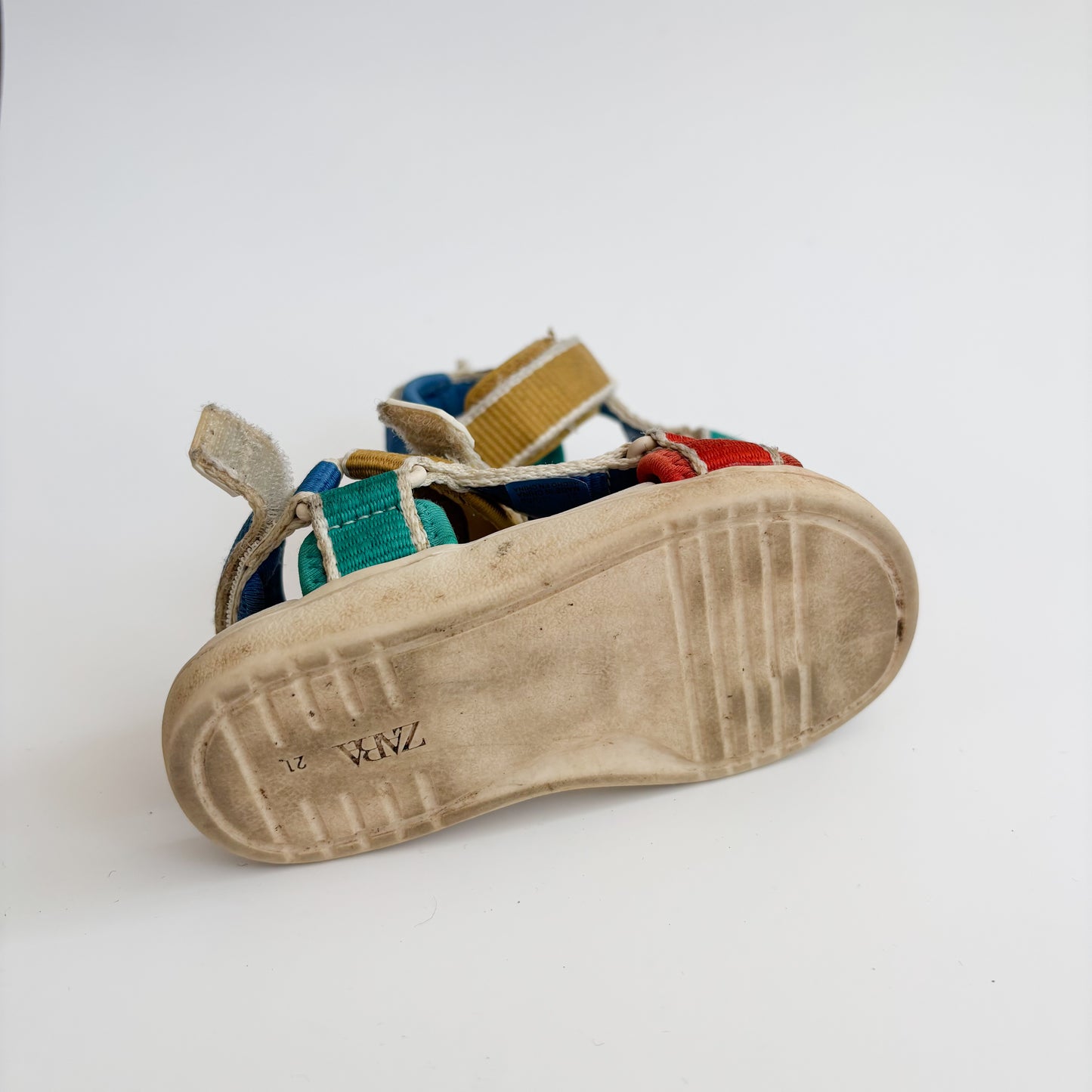 Colour Block Velcro Sandals (5.5C)