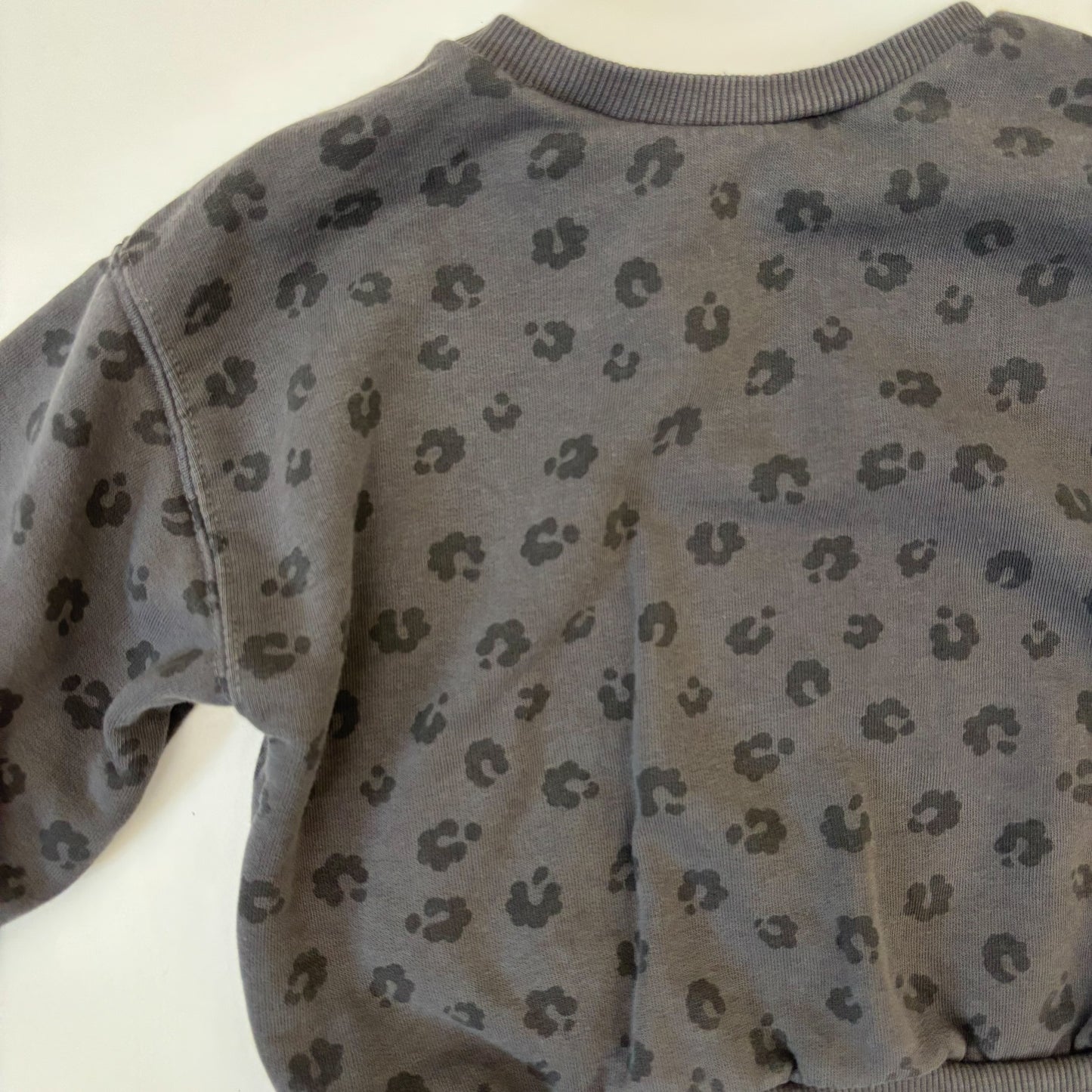 Grey Animal Print Crewneck (2-3Y)