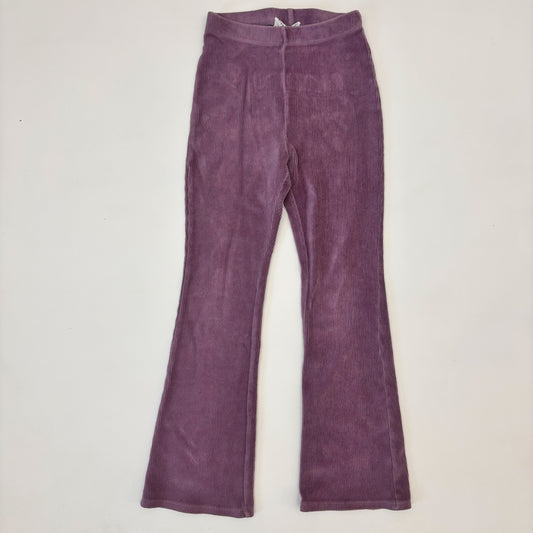 Purple Ribbed Leggings (8Y)