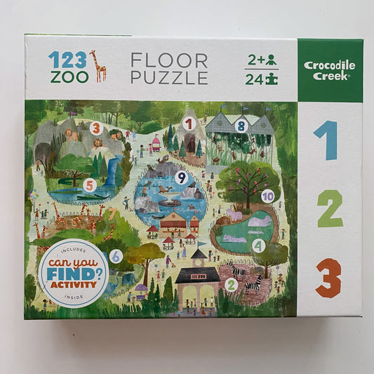 123 Zoo Floor Puzzle - 24 PCS