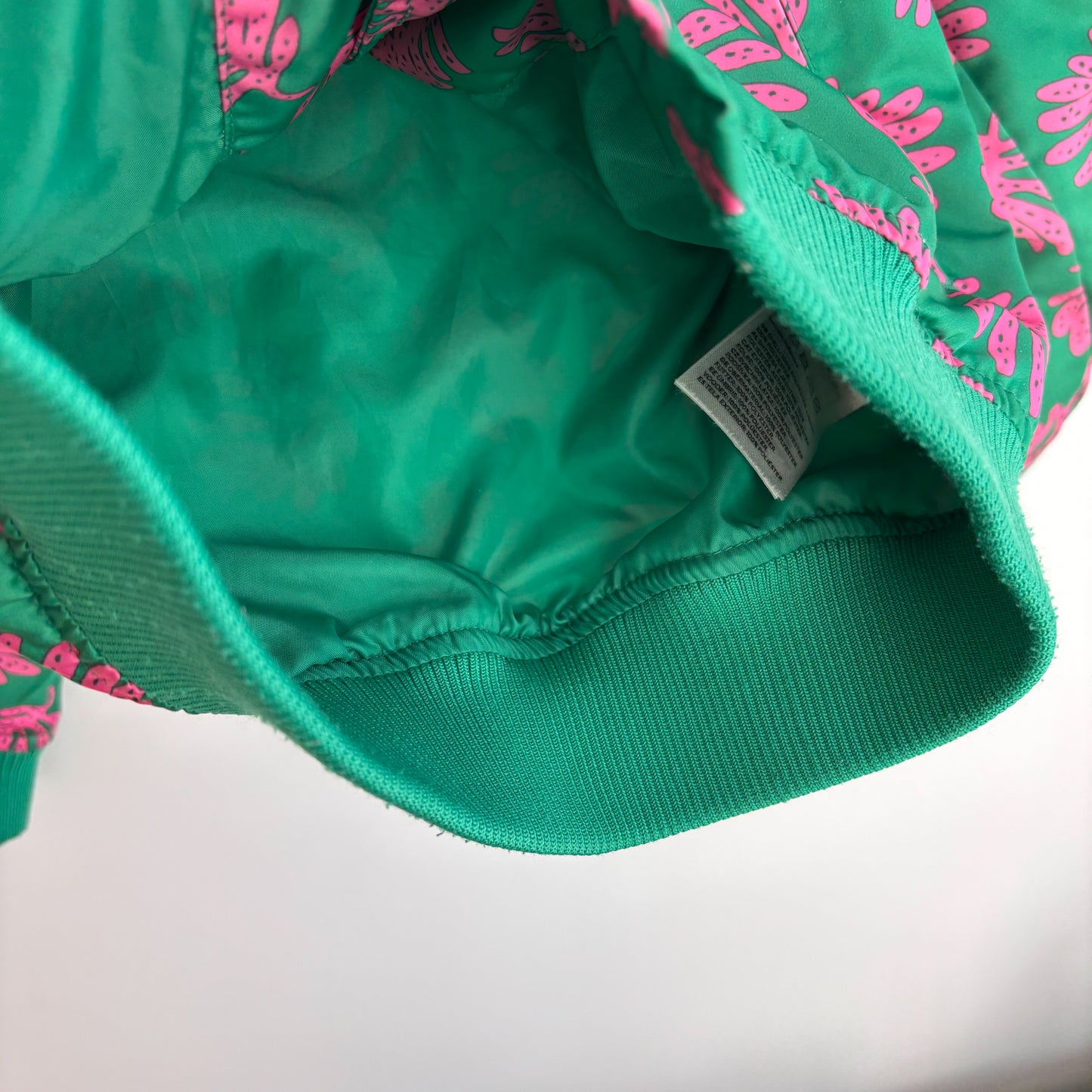 Palm Print Bomber Style Jacket (4-6Y)