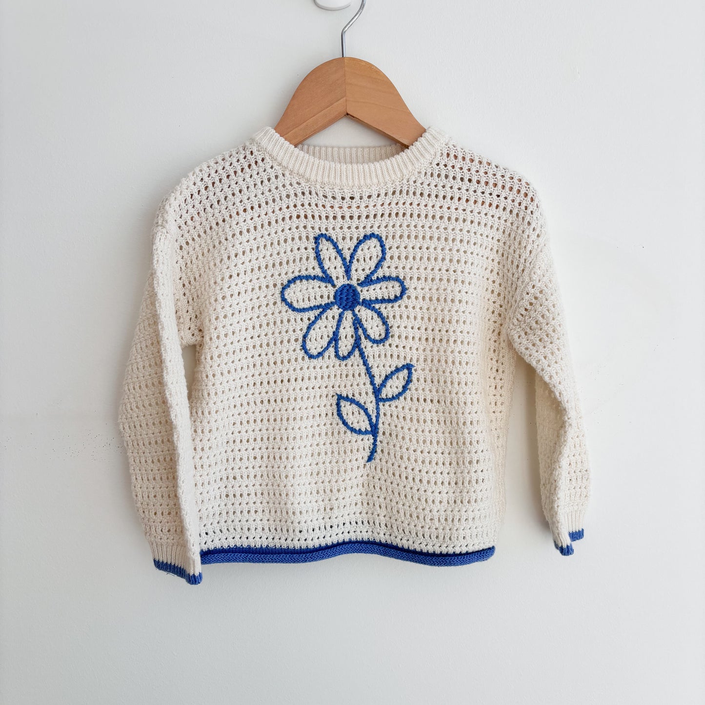 Embroidered Flower Sweater (2-3Y)