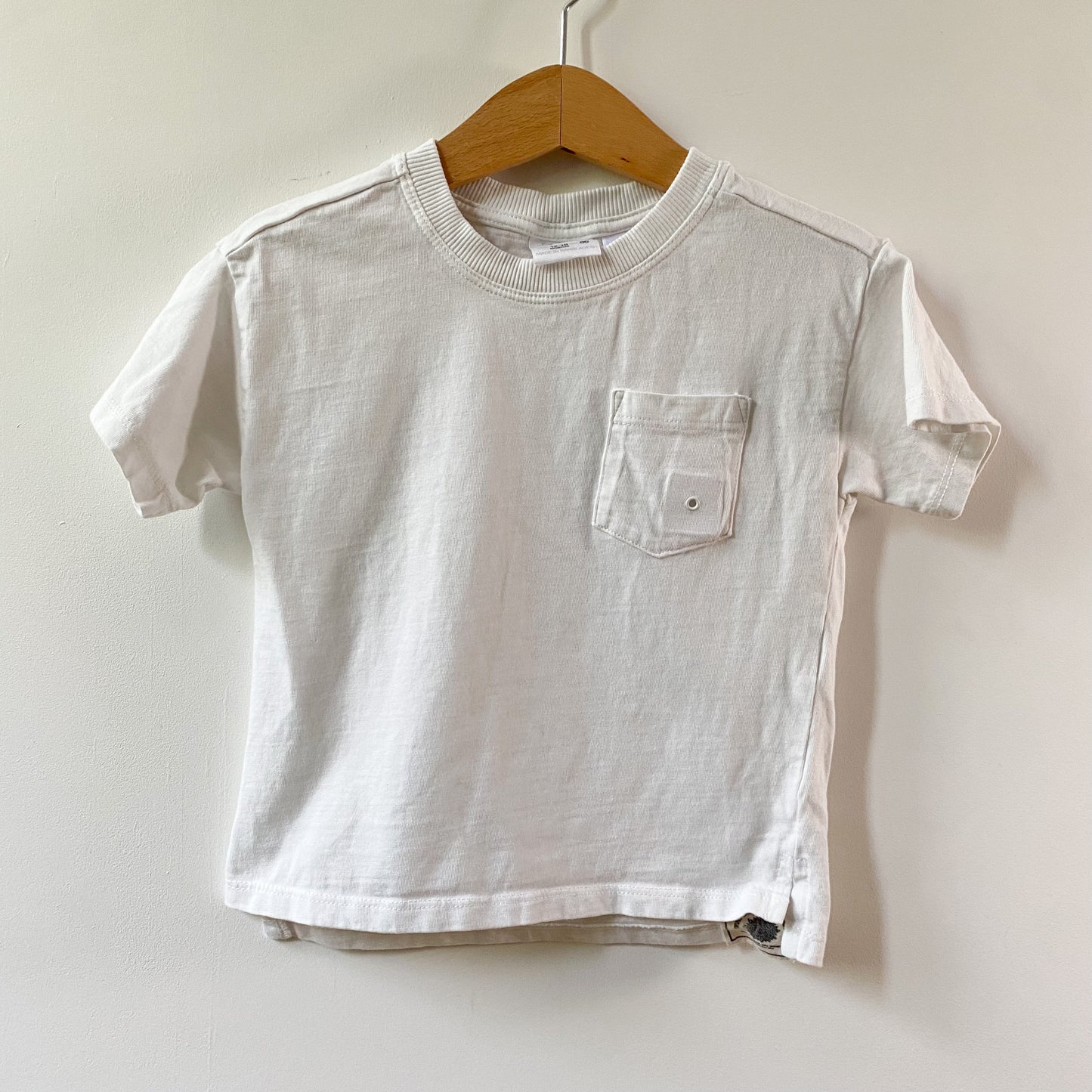 White Pocket Tee (12-18M)