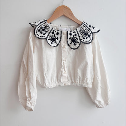 Cropped Embroidered Blouse (6Y)