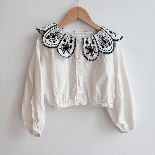Cropped Embroidered Blouse (6Y)