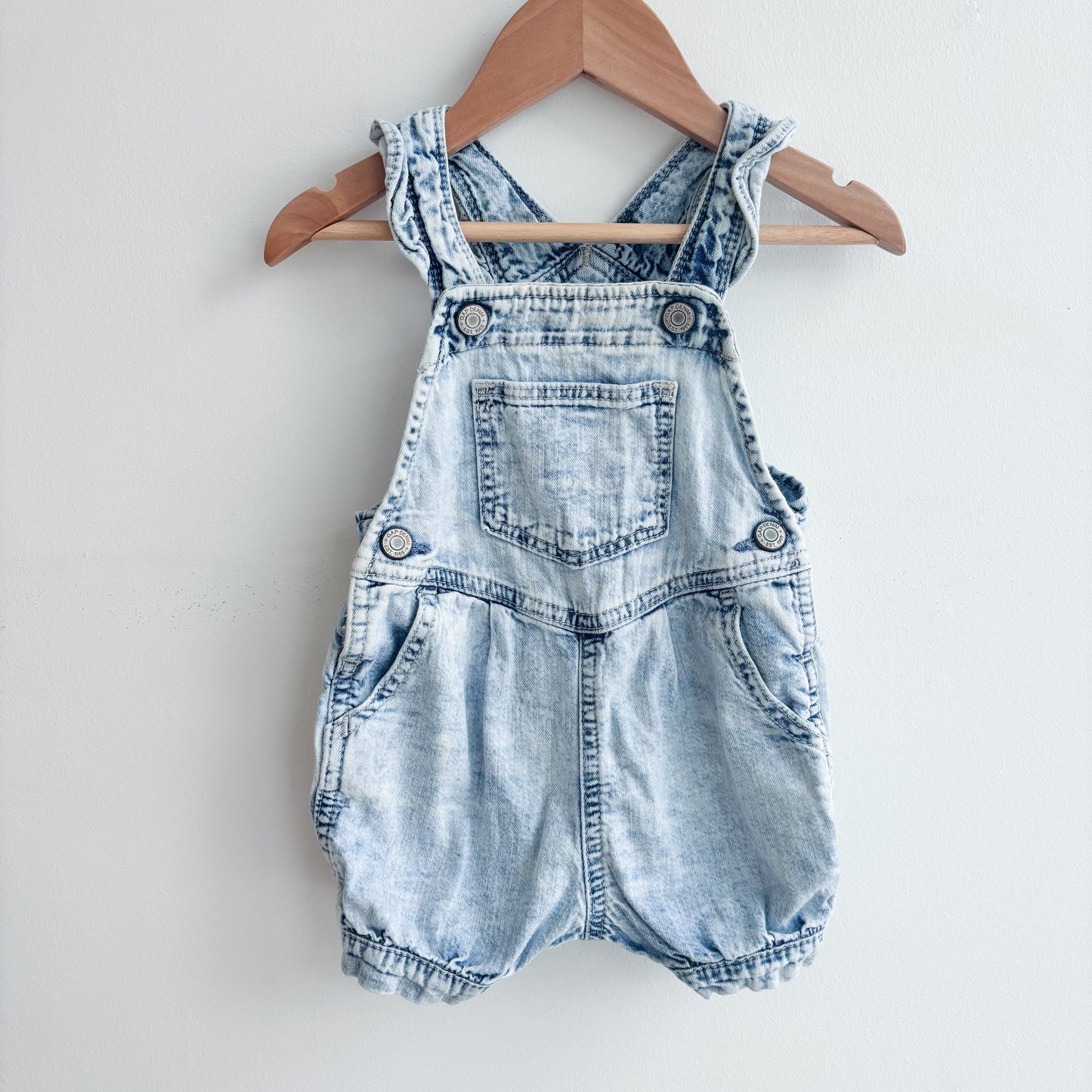 Light Denim Shortalls (12-18M)