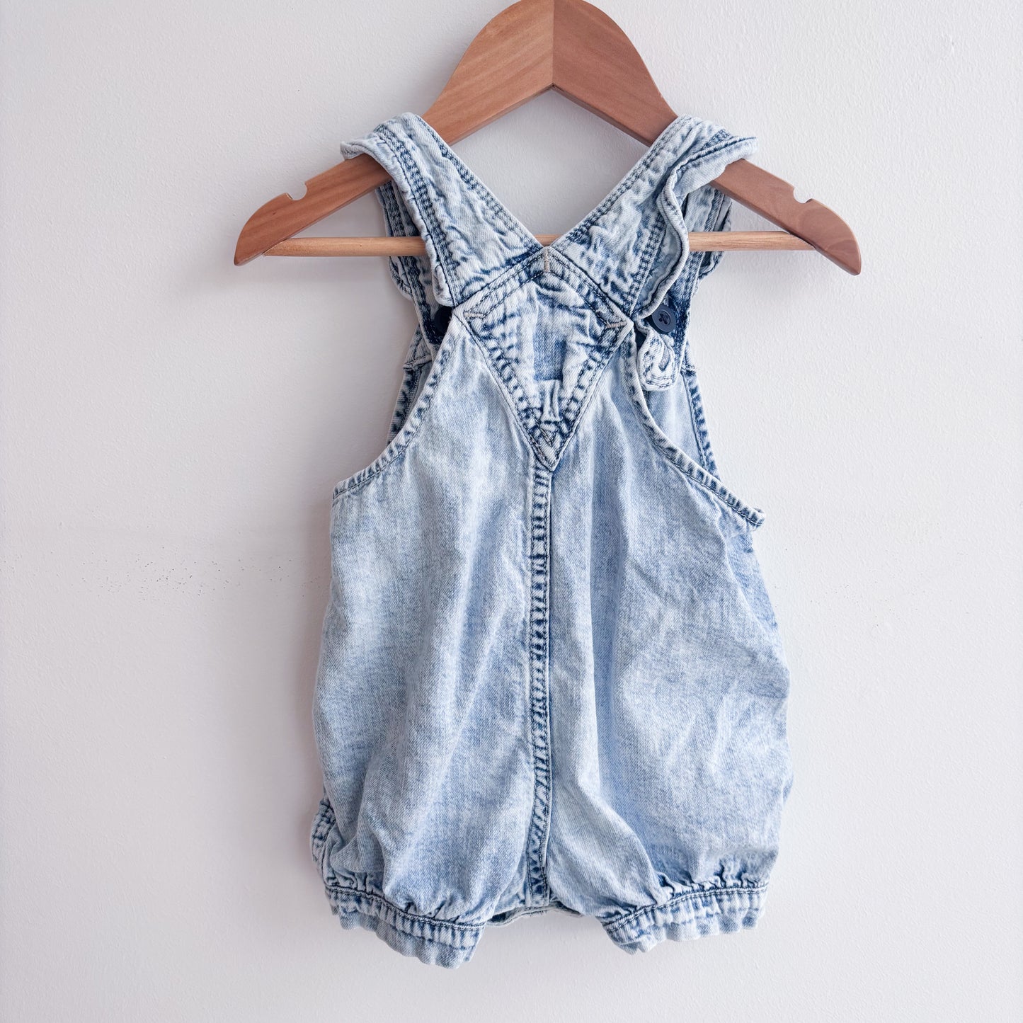 Light Denim Shortalls (12-18M)