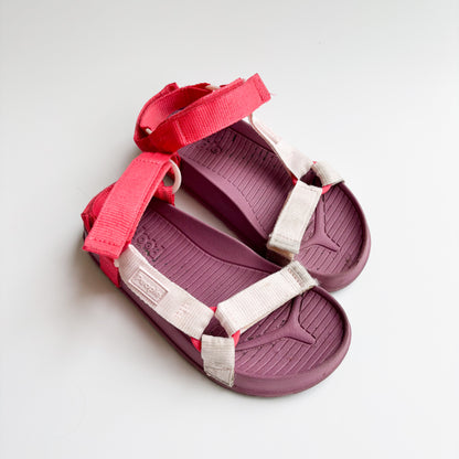 Pink + Purple Velcro Sandals (13C)
