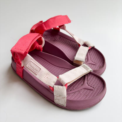 Pink + Purple Velcro Sandals (13C)