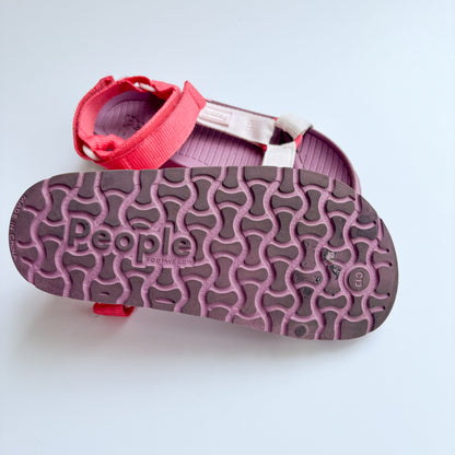 Pink + Purple Velcro Sandals (13C)