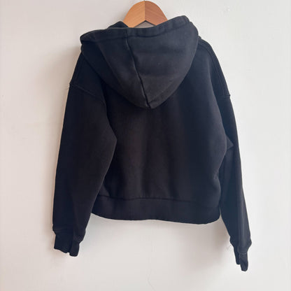 Cropped Black Zip Hoodie (9-10Y)