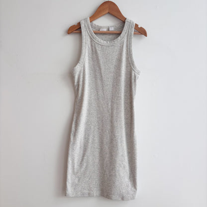 Grey Ribbed Tank Dress (8Y)