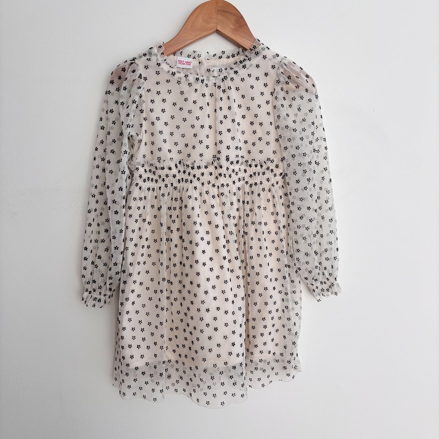 Black + Cream Tulle Dress (2-3Y)