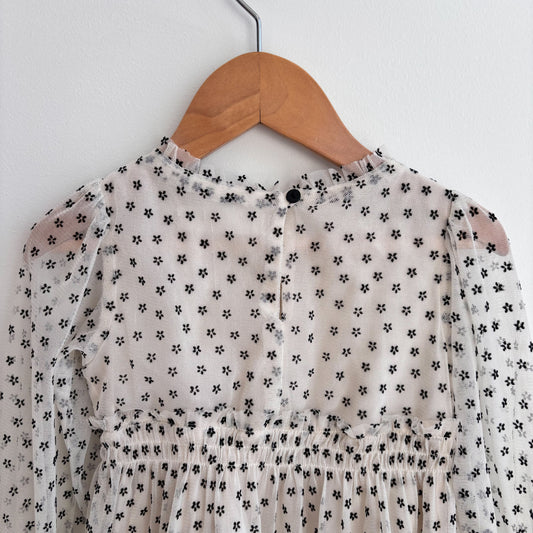 Black + Cream Tulle Dress (2-3Y)