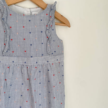 Striped Sleeveless Romper