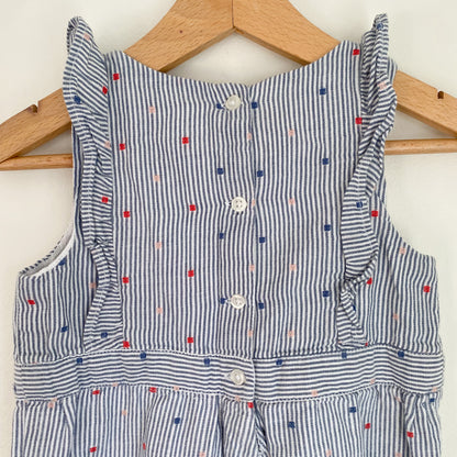 Striped Sleeveless Romper