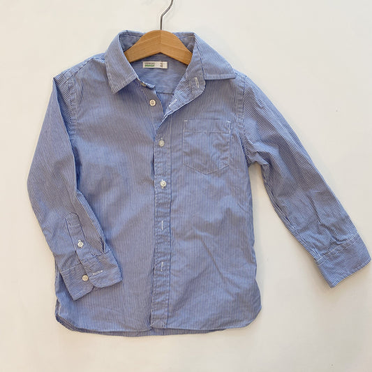 Blue Striped Button Up (4-5Y)