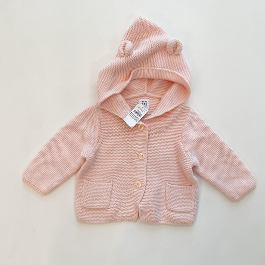 Pink Hooded Sweater (6-12M)