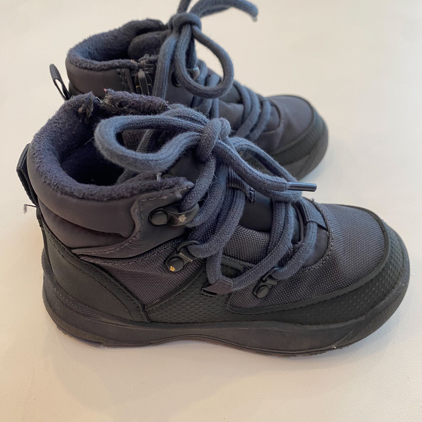 Blue-Grey Zip-Up Hiking Boots (8C)