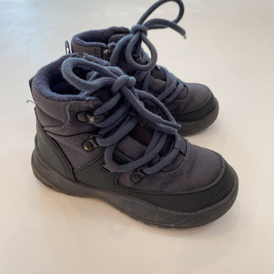 Blue-Grey Zip-Up Hiking Boots (8C)