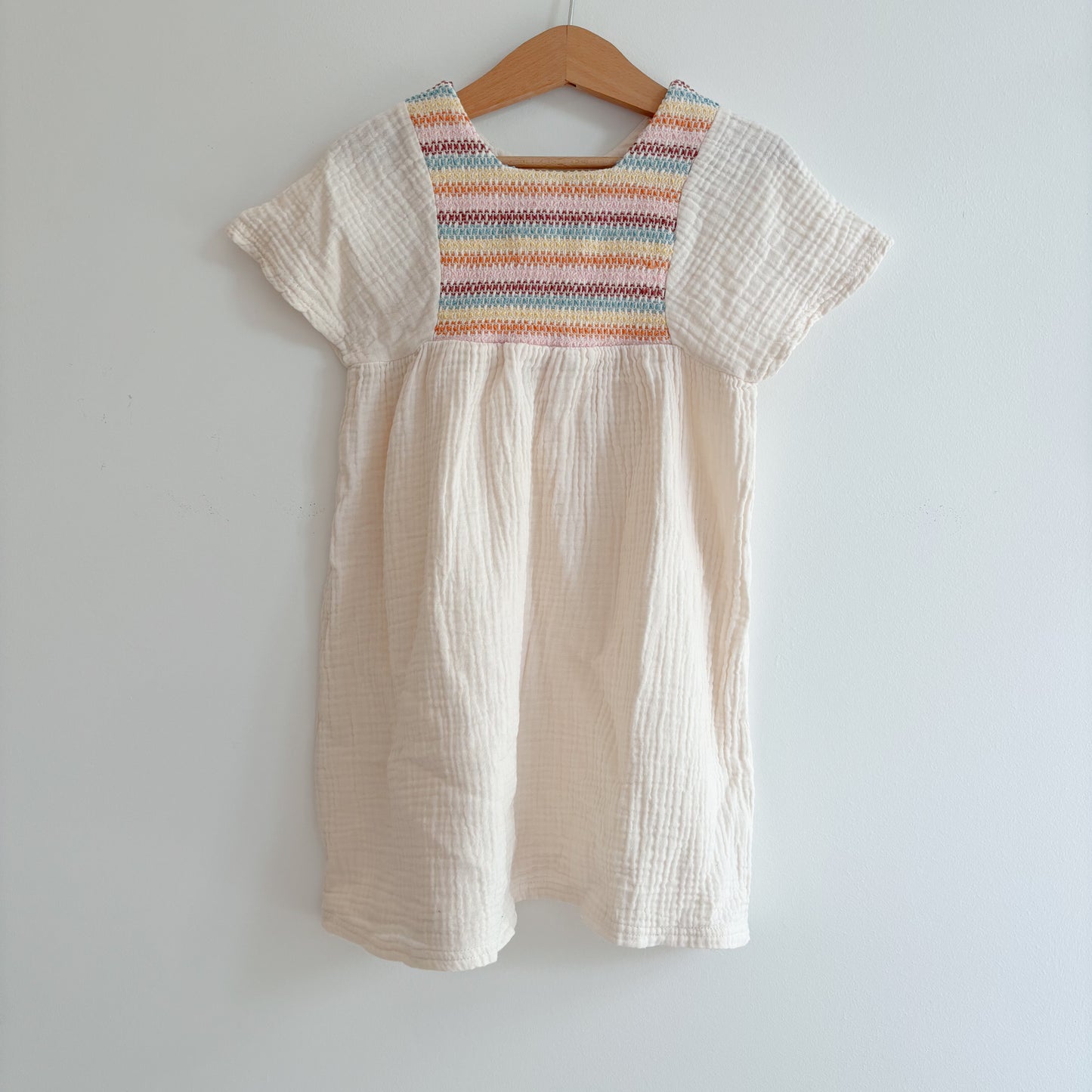 Embroidered Cream Dress (5Y)