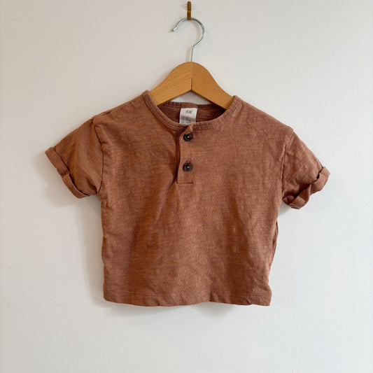 Brown Button Tee (2T)