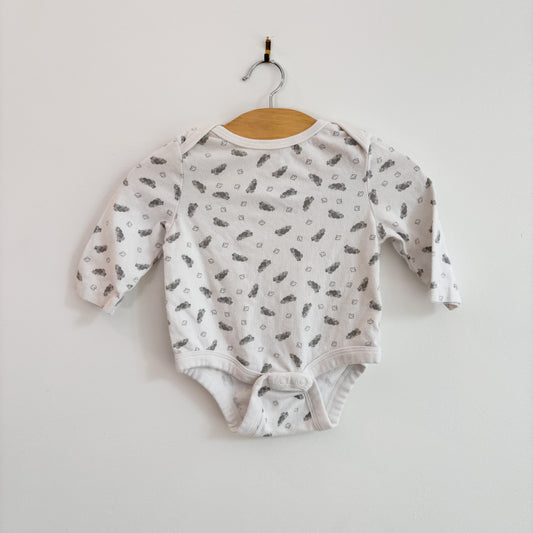 Beaver Print Bodysuit (0-3M)