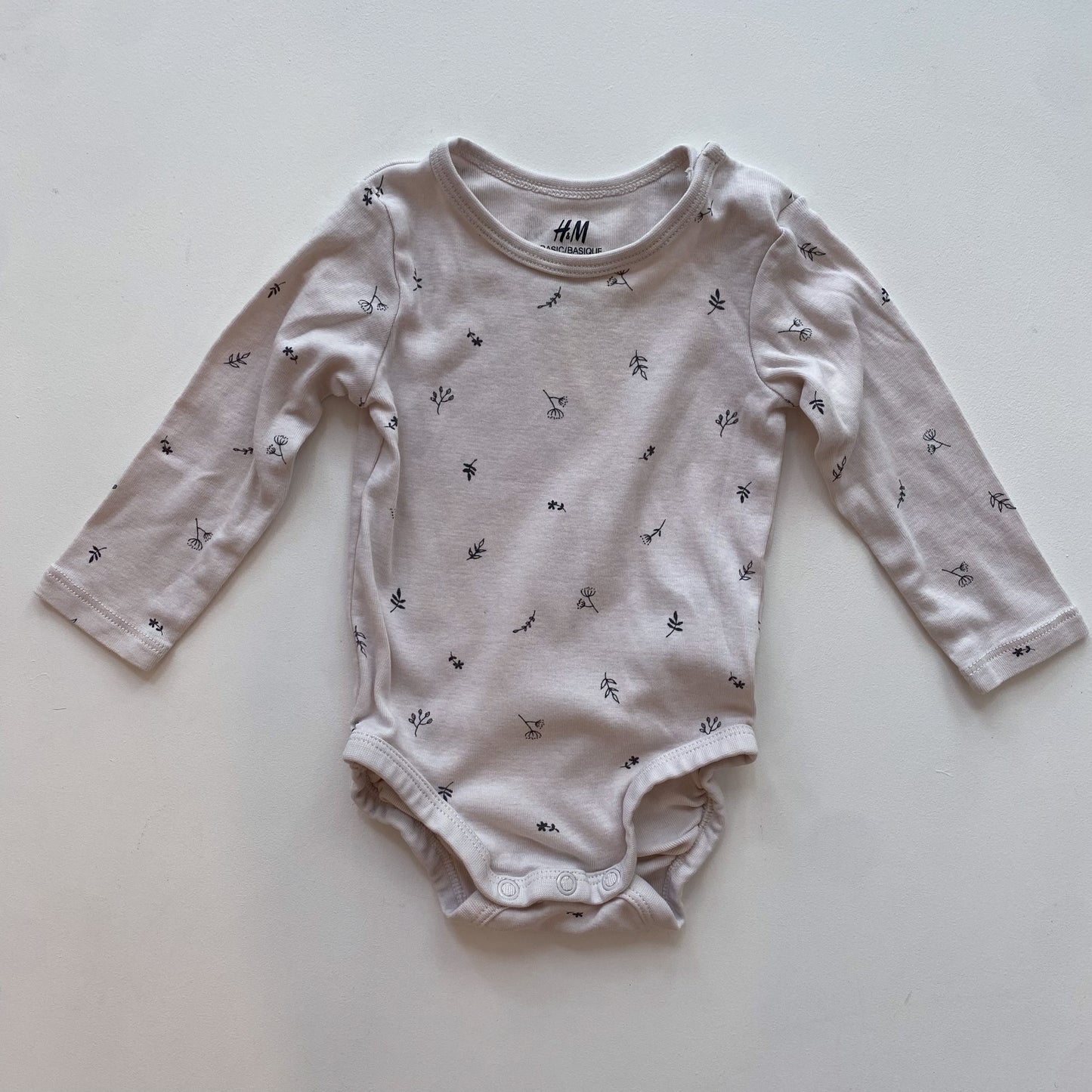 Cream Floral Bodysuit (3-6M)